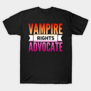 Vampire Rights Advocate (Sunset Lesbian) T-Shirt